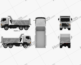Hino 700 (2841) Caminhão Basculante 2009 clipart