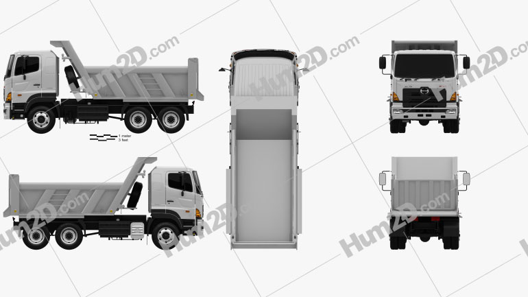 Hino 700 (2841) Tipper Truck 2009 PNG Clipart