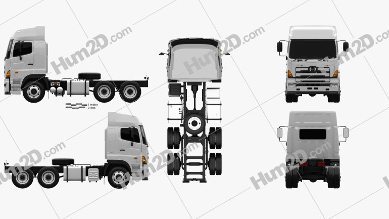 Hino 700 (2845) Tractor Truck 2009 clipart