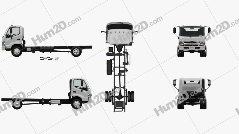 Hino 195 Fahrgestell LKW mit HD Innenraum 2012 PNG Clipart