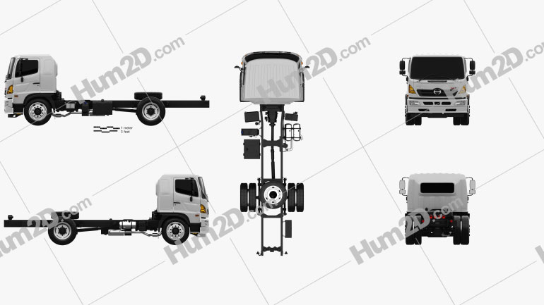 Hino 500 Chassis Truck 2018 PNG Clipart