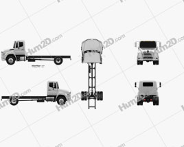 Hino XL Chassis Truck 2019 clipart
