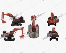 Hitachi EX3600 2018 Tractor clipart