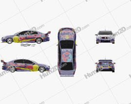 Holden Commodore VF Supercar 2013 car clipart