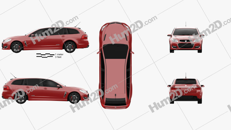 Holden Commodore Ss V Redline Sportwagon 2015 Clipart And Blueprint Download Vehicles Clip Art Images In Png Psd