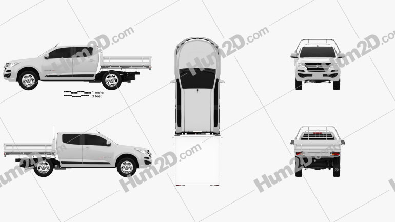 Holden Colorado LS Crew Cab Alloy Tray 2016 PNG Clipart
