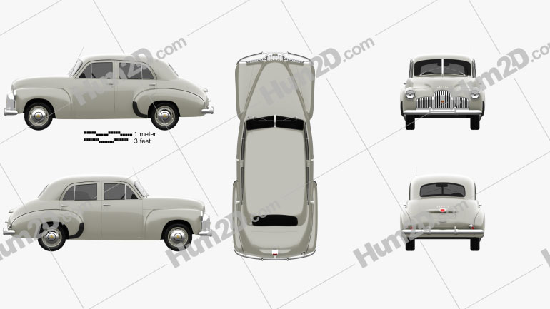 Holden 48-215 sedan 1948 car clipart