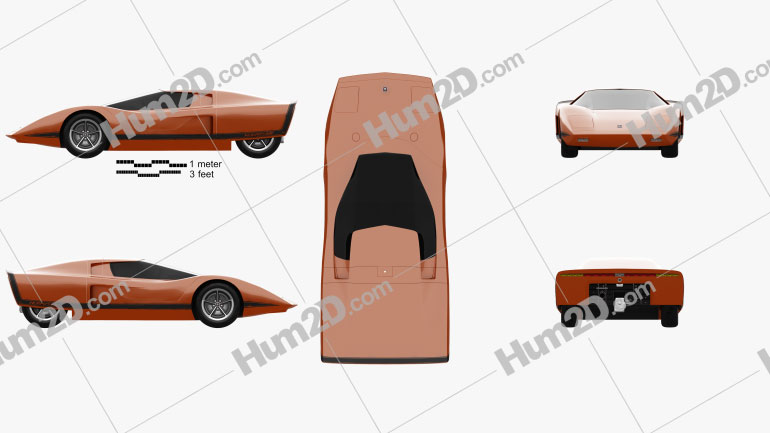 Holden Hurricane 1969 car clipart