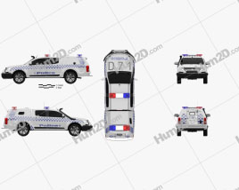 Holden Colorado Crew Cab Divisional Van 2016 car clipart