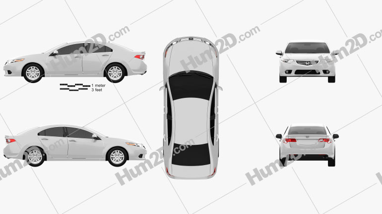 Honda Accord Sedan 2011 car clipart