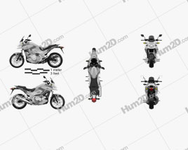 Honda NC700X 2012 Motorrad clipart