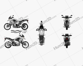 Honda VFR1200X 2012 Motorcycle clipart