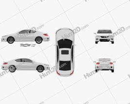 Honda Accord coupe 2013 car clipart