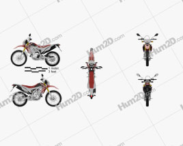 Honda CRF250L 2013 Moto clipart