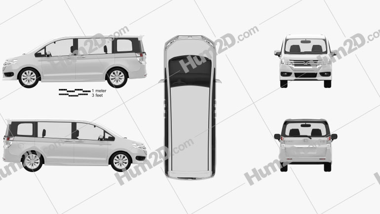 Honda Stepwgn RK 2012 PNG Clipart