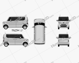 Honda N Box plus JF1 2012 clipart