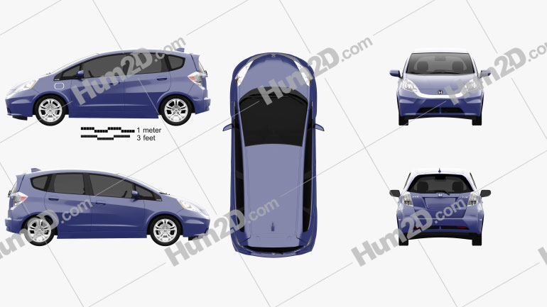 Honda Fit EV 2013 PNG Clipart