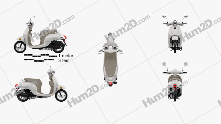 Honda Metropolitan (CHF50) 2013 Motorcycle clipart