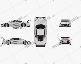 Honda NSX GT 2013 car clipart