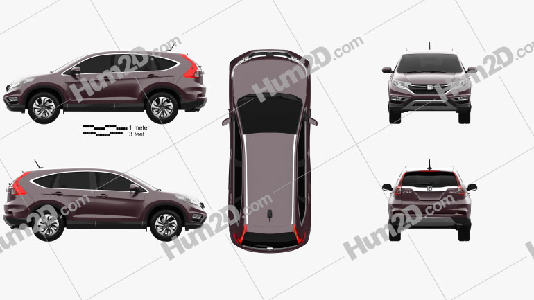 Honda CR-V 2015 car clipart