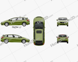 Honda Jade with HQ interior 2014 clipart
