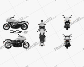 Honda CTX700 2012 Motorcycle clipart