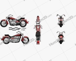 Honda Shadow Aero 750 2013 Motorcycle clipart