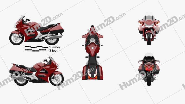 Honda ST1300 2013 Motorrad clipart