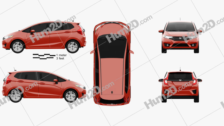 Honda Fit US-spec 2014 PNG Clipart