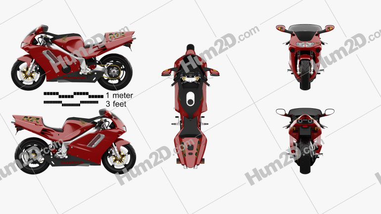 Honda NR 1992 Moto clipart