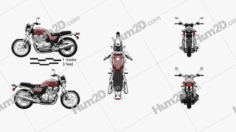 Honda CB 1100 2010 Motorcycle clipart