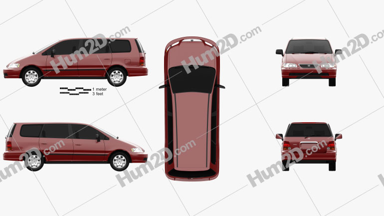 Honda Odyssey (RA1) 1994 clipart