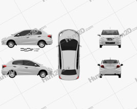 Honda Brio Amaze 2012 car clipart