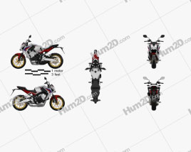 Honda CB 650F 2015 Motorcycle clipart