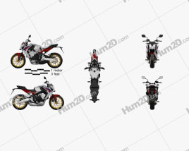 Honda CB 650F 2015 Moto clipart