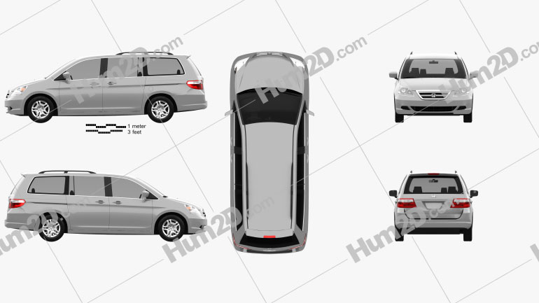 Honda Odyssey (US) 2005 Clipart Bild
