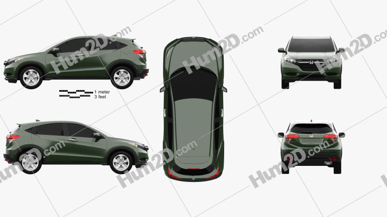 Honda HR-V LX 2015 PNG Clipart