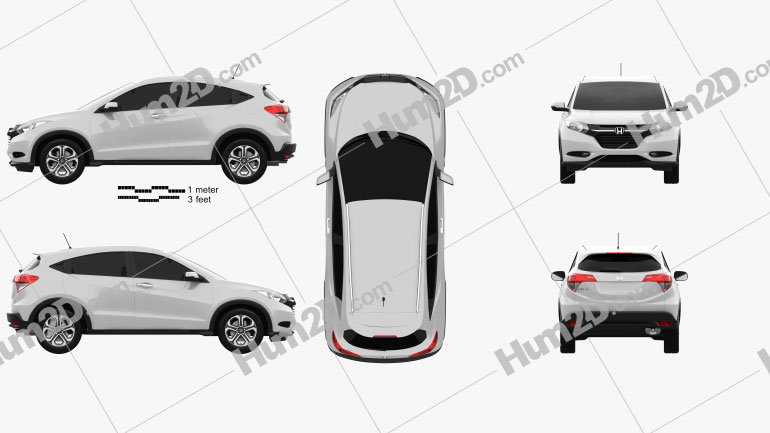 Honda HR-V EX-L (BR) 2015 car clipart