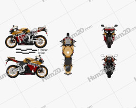 Honda CBR600RR 2015 Moto clipart