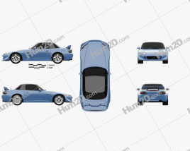 Honda S2000 CR 2008 car clipart
