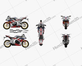 Honda CBR1000RR Fireblade 2016 Motorcycle clipart