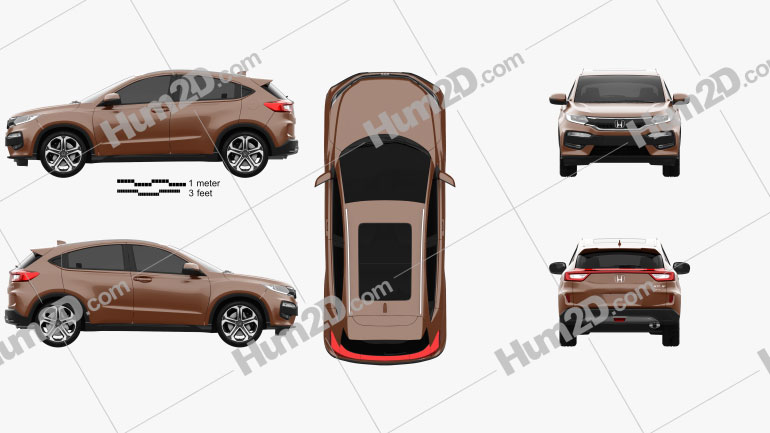 Honda XR-V 2015 car clipart