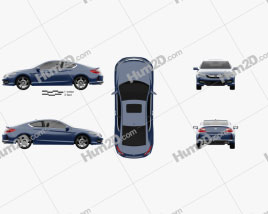 Honda Accord Сoupe Touring 2016 car clipart