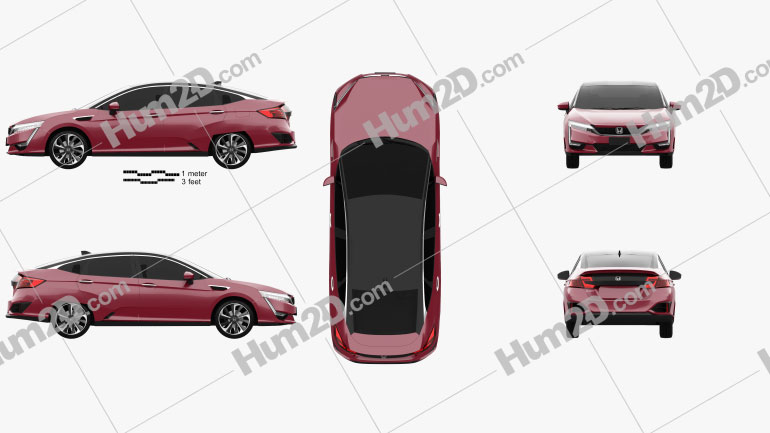 Honda FCX Clarity 2016 Blueprint