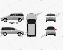 Honda HR-V 2001 car clipart