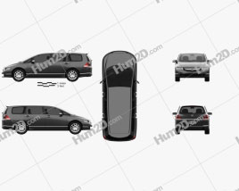 Honda Odyssey (RB1) (JP) 2003 clipart