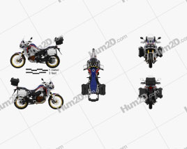 Honda CRF1000L Africa Twin 2016 Motorcycle clipart