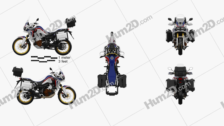 Honda CRF1000L Africa Twin 2016 PNG Clipart
