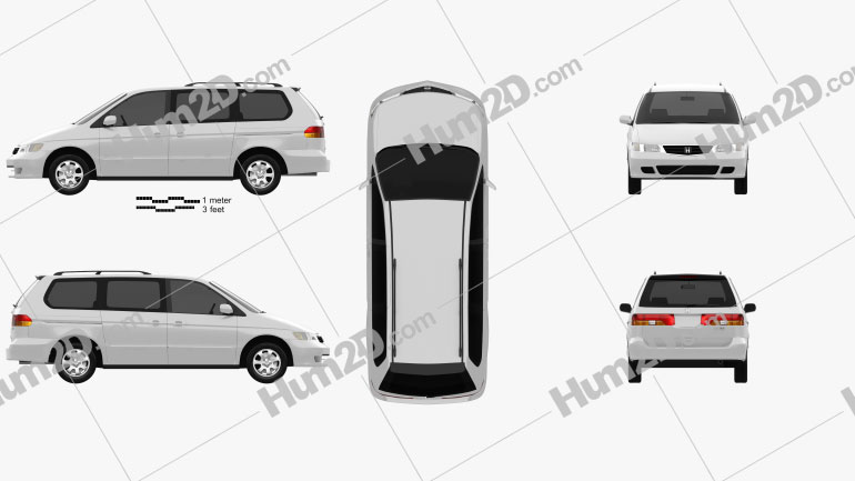 Honda Odyssey 1999 clipart
