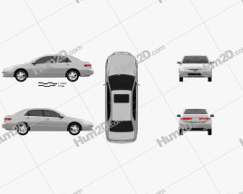 Honda Accord 2004 car clipart